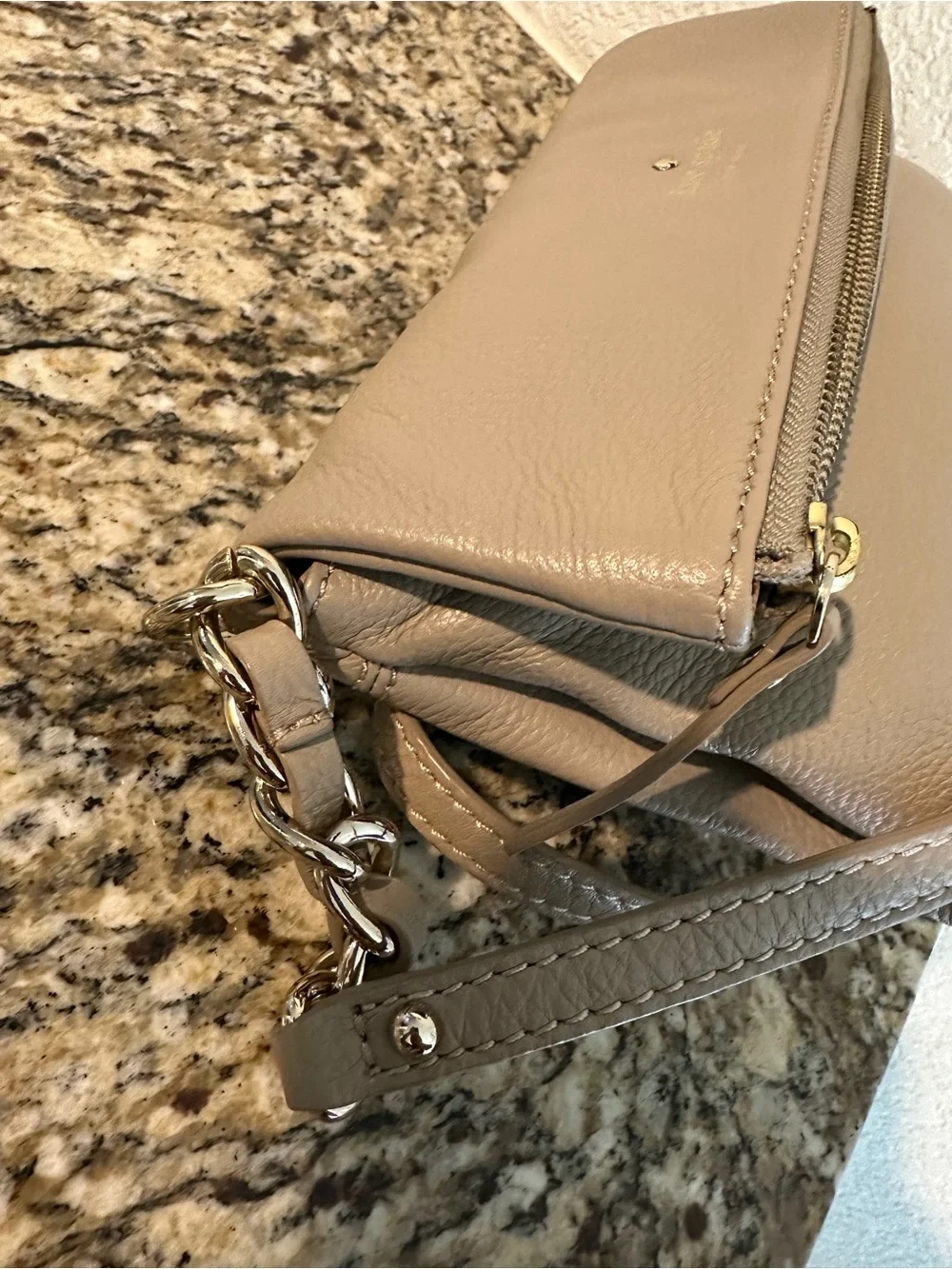 Kate Spade Nude Leather Crossbody Bag